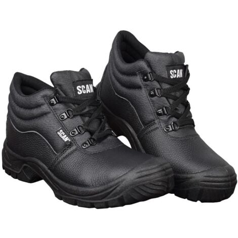 Scan 4 D-Ring Chukka Safety Boots Black UK 11 EUR 46 SCAFWCHUK11