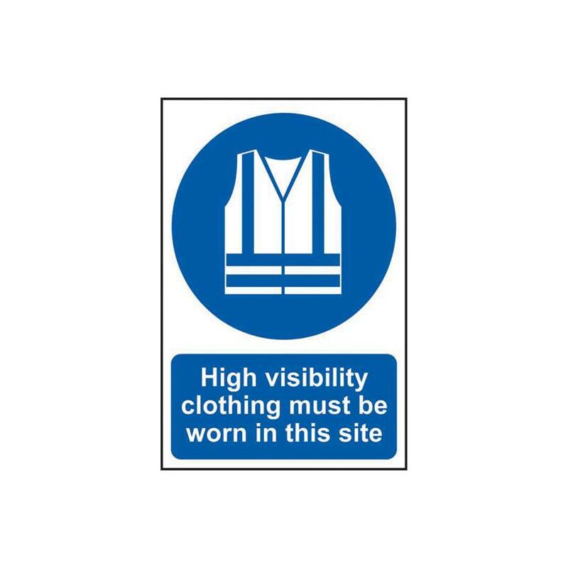 Scan - 4007 High Visibility Jackets Must Be Worn In This Site pvc Sign 200 x 300mm