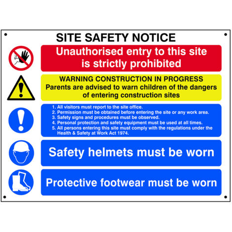 Scan 4550 Composite Site Safety Notice - FMX 800 x 600mm SCA4550