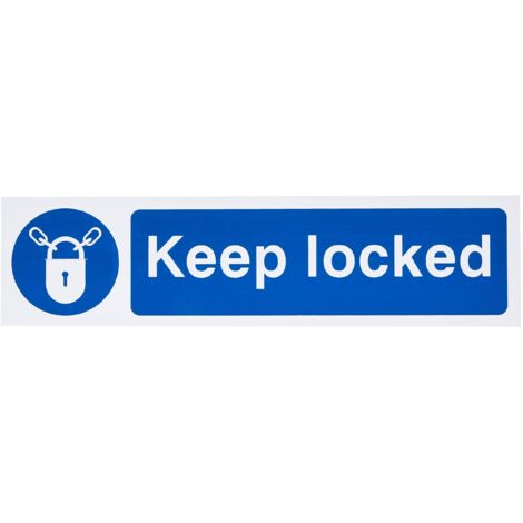 Scan 5011 Keep Locked - PVC 200 x 50mm SCA5011