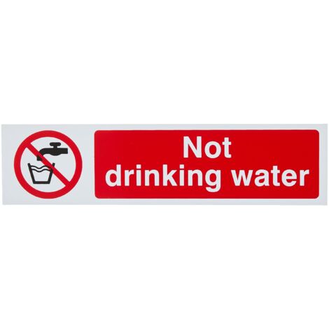 Scan 5051 Not Drinking Water - PVC 200 x 50mm SCA5051