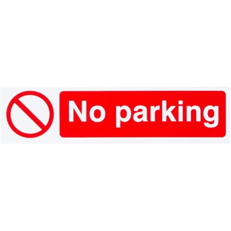 Scan 5056 No Parking - PVC 200 x 50mm SCA5056
