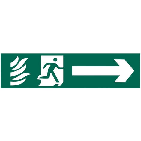 Scan 5200 Running Man Arrow Right - PVC 200 x 50mm SCA5200