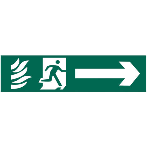 Scan 5200 Running Man Arrow Right - PVC 200 x 50mm SCA5200
