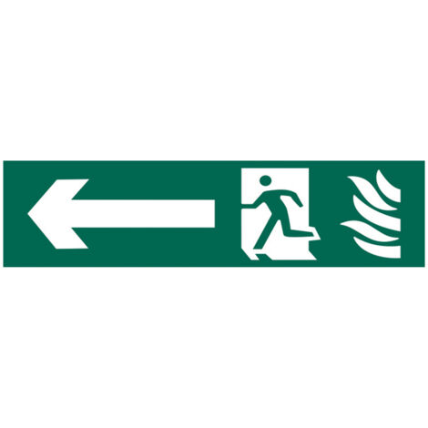 Scan 5201 Running Man Arrow Left - PVC 200 x 50mm SCA5201