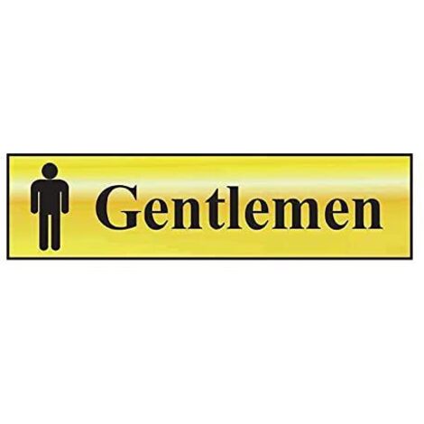 Scan 6003 Gentlemen - Polished Brass Effect 200 x 50mm SCA6003