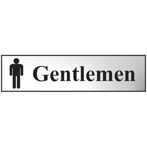 Scan 6003C Gentlemen - Polished Chrome Effect 200 x 50mm SCA6003C