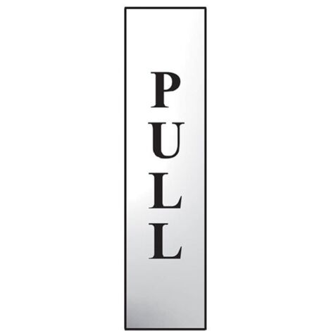 Scan 6034C Pull Vertical - Polished Chrome Effect 50 x 200mm SCA6034C