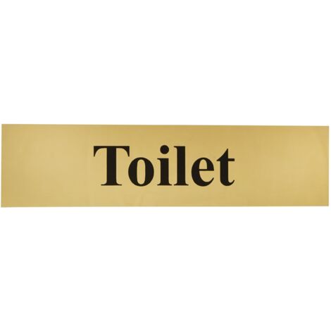 Scan 6051 Toilet - Polished Brass Effect 200 x 50mm SCA6051