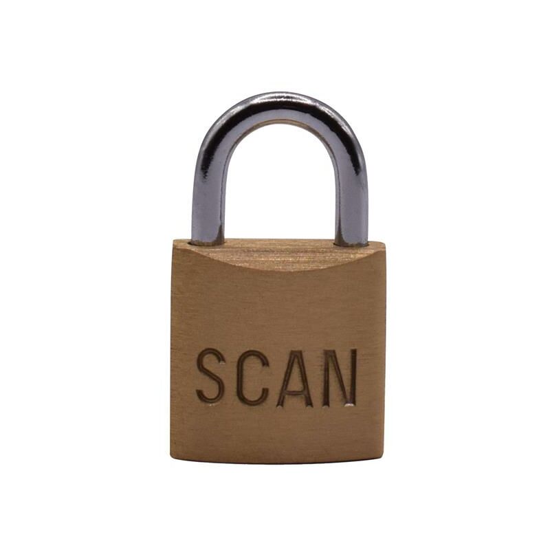 Scan BC7520 Brass Padlock 20mm SCAPLB20