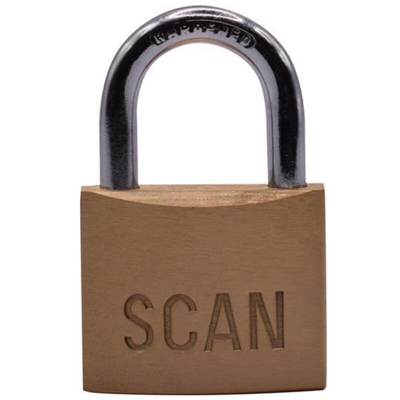 Scan - BC0440KA2 Brass Padlock 40mm Keyed Alike Pack of 2 SCAPLB40KA