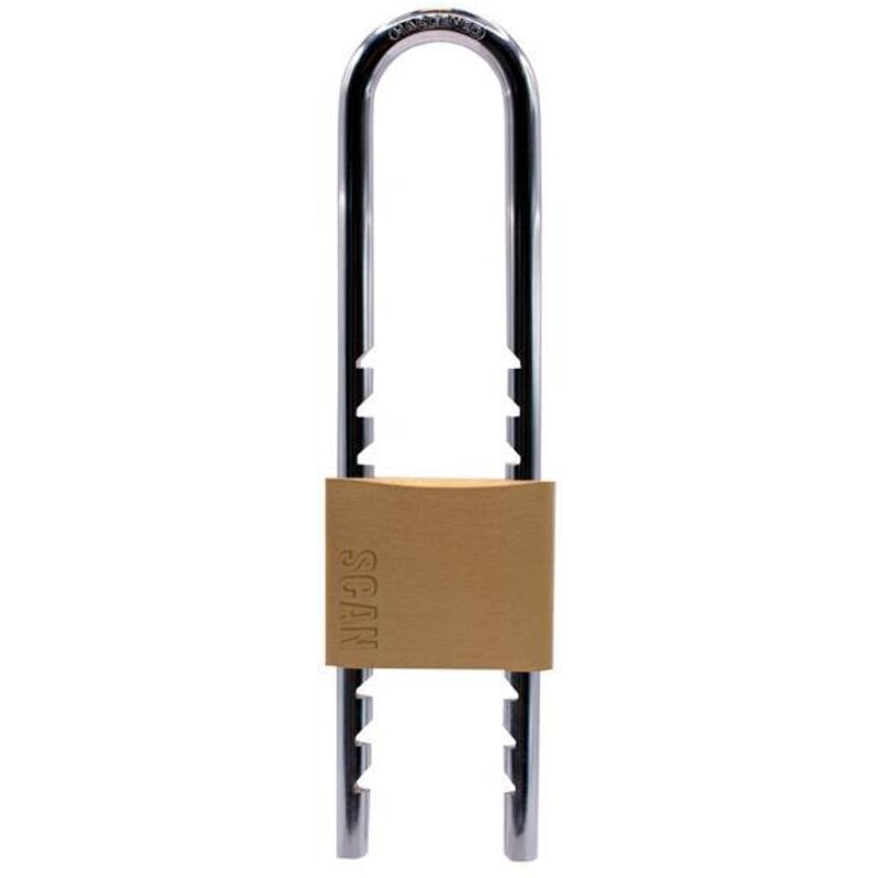 Scan - ZA115-L50 Brass Padlock 50mm Sliding Shackle scaplbslide