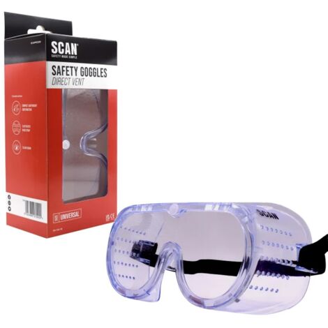 Scan Direct Vent Safety Googles Eye Protecting Goggle SCAPPEGDV