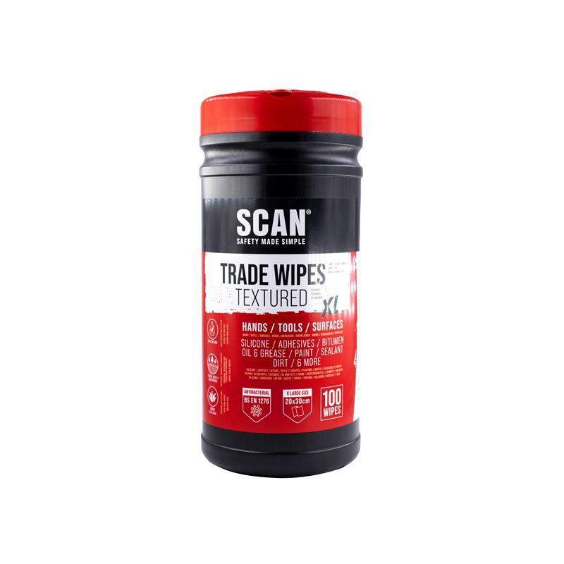 Scan ESW100/12 Heavy-duty Trade Wipes (Tub 100) SCACWT100