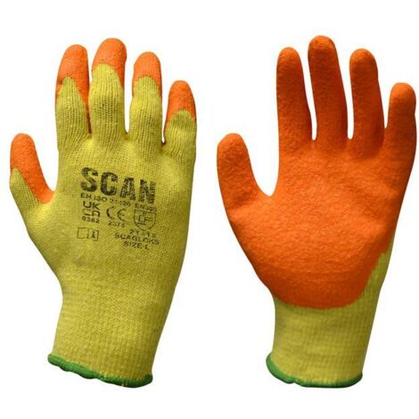 Scan Knitshell Latex Palm Gloves - Medium Size 8 SCAGLOKSM