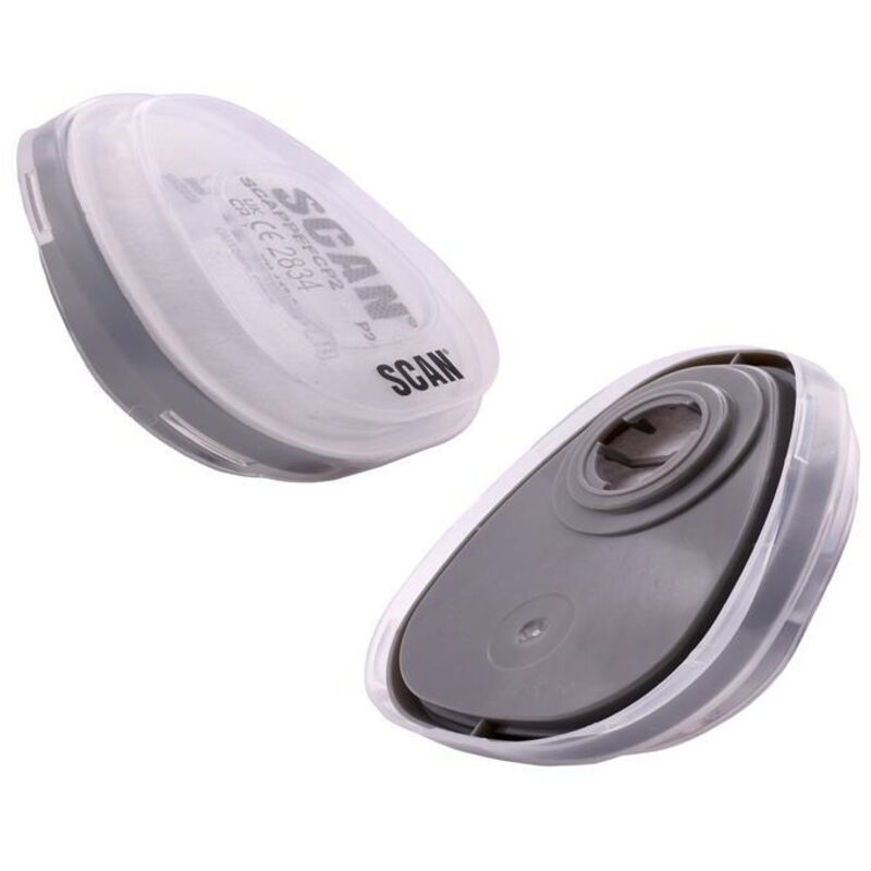Scan Twin Half Mask P2 Particle Filter Cartridge (Pack of 2) N7501+PP7501+CJZ7501