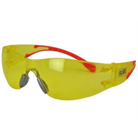 SCAN Safety Glasses Specs AMBER FLEXI Almost Unbreakable SCAPPEFSAMB