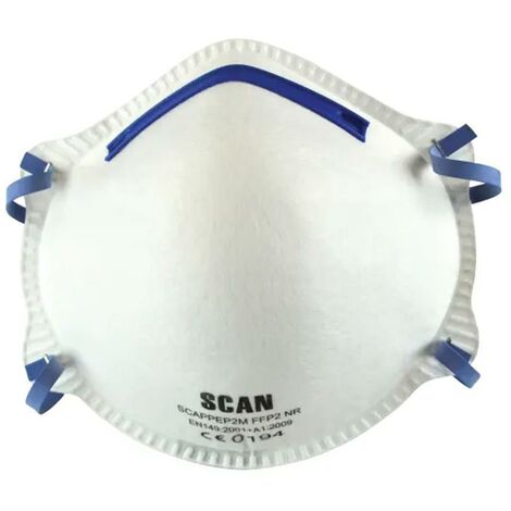 Scan SCAPPEP2M Pack of 3 Moulded Disposable Masks FFP2 Protection Non Medical