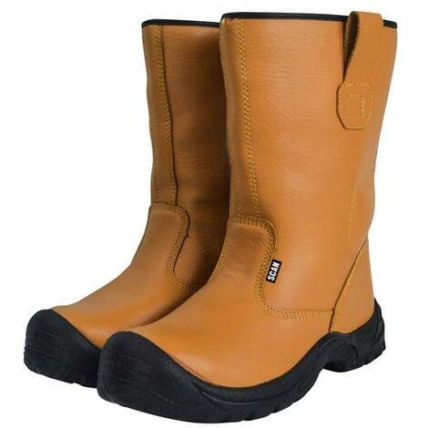 Scan Texas Lined Rigger Boots Tan UK 12 EUR 47 SCAFWTEXAS12