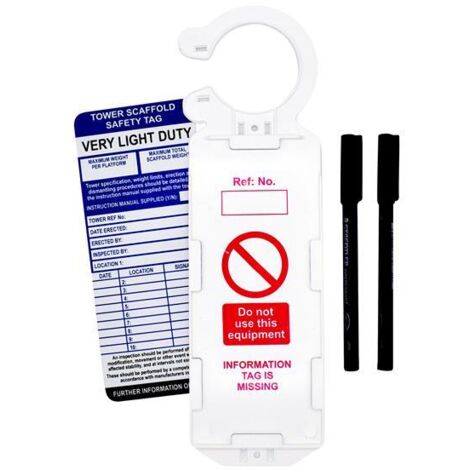 Scan TG12BOX Tower Tag Kit - 10 Kits per Box SCATOWTAGB