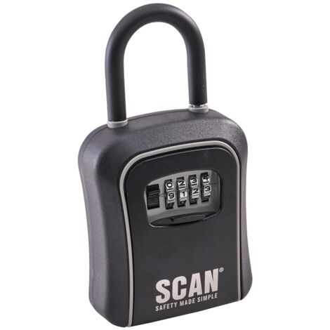 Scan Wall Mount Shackle 4 Wheel Combination Key Storage Safe Box Key Box XB349