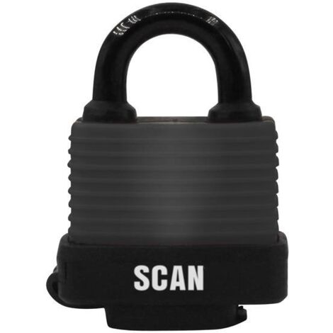 Scan ZD113-A50 Weatherproof Laminated Steel Padlock 50mm SCAPLLAMWP50