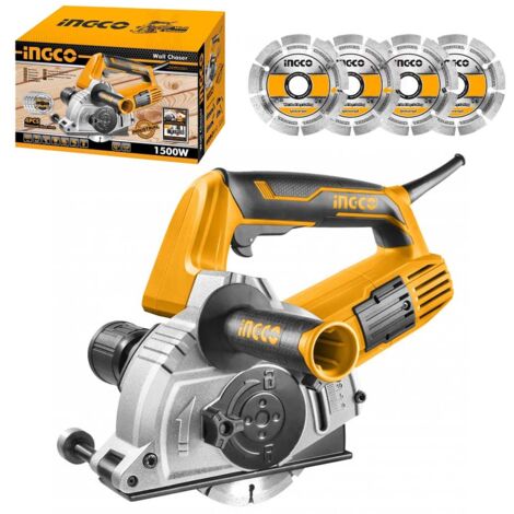 Scanalatrice da muro 1500 W 125 mm Scanalatore Tracciatrice tracce muri Ingco WLC15008