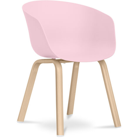 Scandinavian design Maylis Chair - Matt Pastel pink