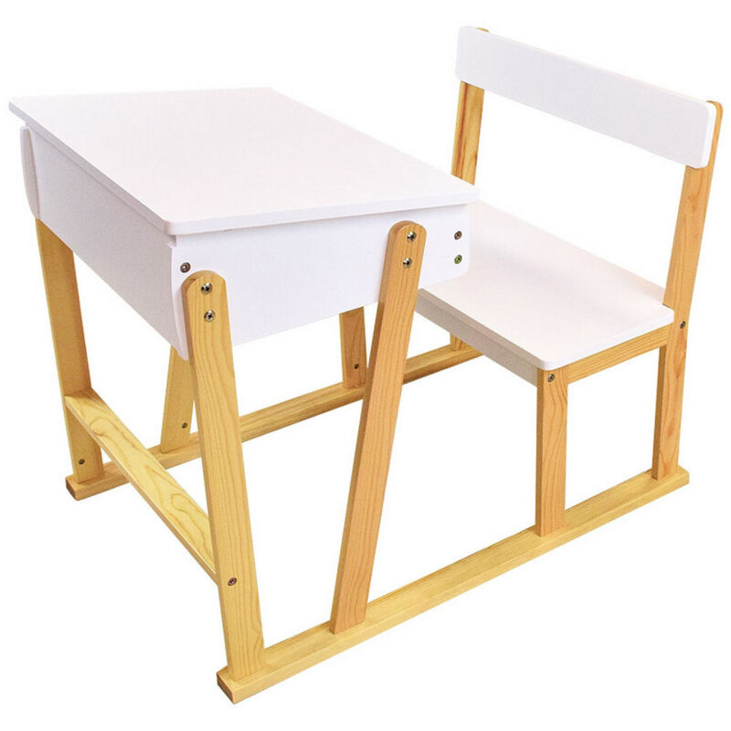 Scandiwood Pupitre en bois pour enfant