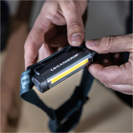 SCANGRIP Akku-Stirnlampe Flex Wear Kit 75-150Lumen