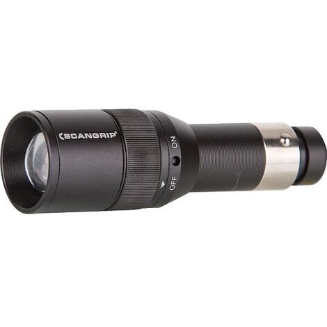scangrip FLASH 12-24V Akku-LED-Taschenlampe, Taschenleuchte, 3,7 V mit 0,55 Ah Akku - 130 lm