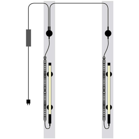 scangrip® LINE LIGHT 2 POST LED-Arbeitsleuchte, Leuchtstoffröhren, 24 W - 1250 lm