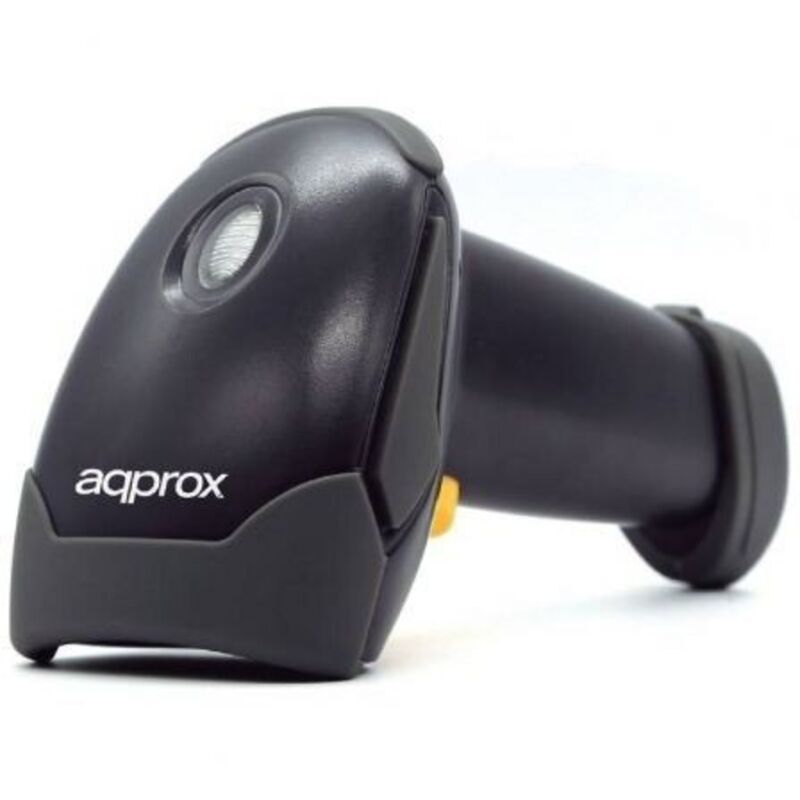 

Scanner codigo de barras approx appls02as bidireccional conexion usb laser visible 650mm color negro sensor de objetos automaticamente incluye soporte