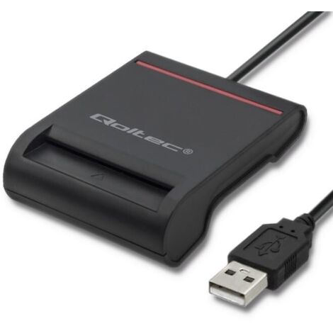 Scanner de carte d'identité à puce intelligente Qoltec