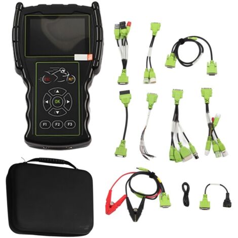 Scanner de moto M100 Pro – Outil de diagnostic OBD – Inclus 16 câbles de connexion – Compatible avec plusieurs marques
