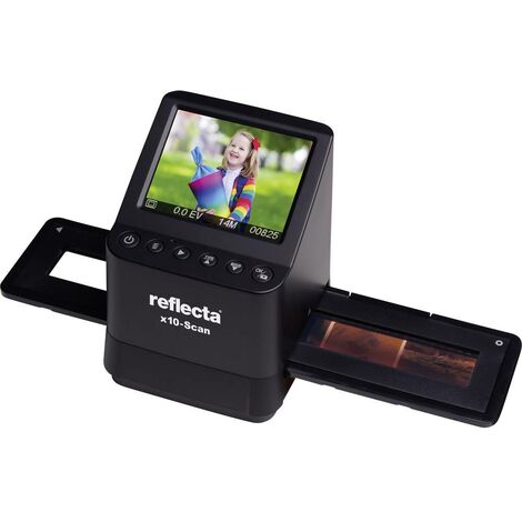 Scanner de négatifs Reflecta x10-Scan 14 Mill. pixel numérisation sans ordinateur, écran, lecteur de carte mémoire, sortie TV