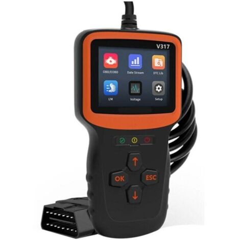 Scanner Diagnostic OBD2 Professionnel Lecteur Code Moteur Voiture Outil Verification Panne Reinitialisation Vehicule