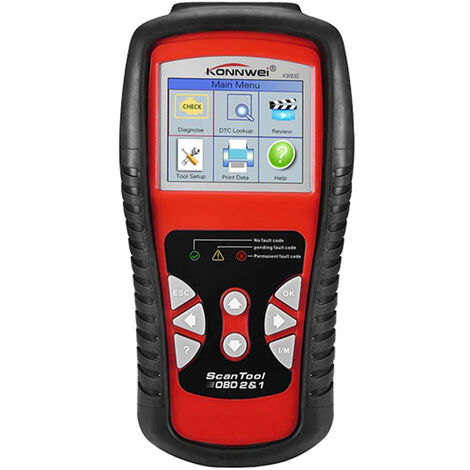Scanner diagnostico CAN OBD codici guasti veicolo auto diagnostica KW830