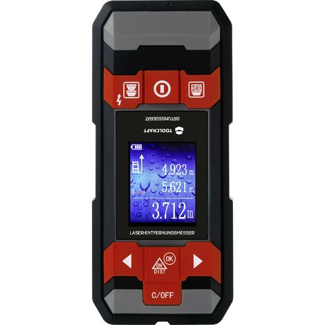 Scanner mural avec télémètre laser TOOLCRAFT LDM D30 Y293512
