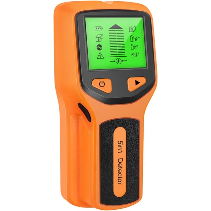 Scanner mural Finder, détecteur avancé 5 en 1 pour le bois, le métal, les tuyaux et les fils électriques, puce intelligente améliorée, écran LCD