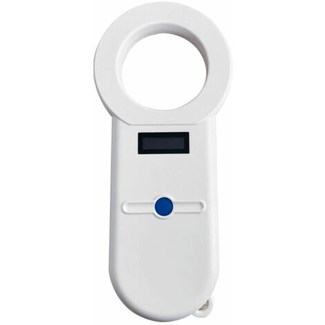 Scanner numérique pour animaux de compagnie ISO11784/5 lecteur d'identification d'animaux transpondeur à puce USB scanner à puce portable pour chiens chats chevaux - blanc