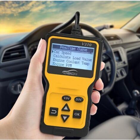 Scanner OBD2 Diagnostico Auto – Lettore Codici Errore 9 Modalità, Display TFT 2.4'', Per Auto Post 1996