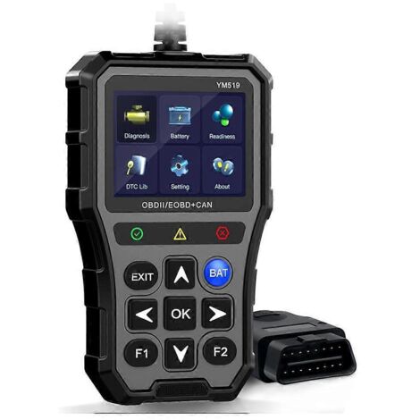 Scanner OBD2 pour voiture YM519 - Lecture et effacement des codes d'erreur moteur