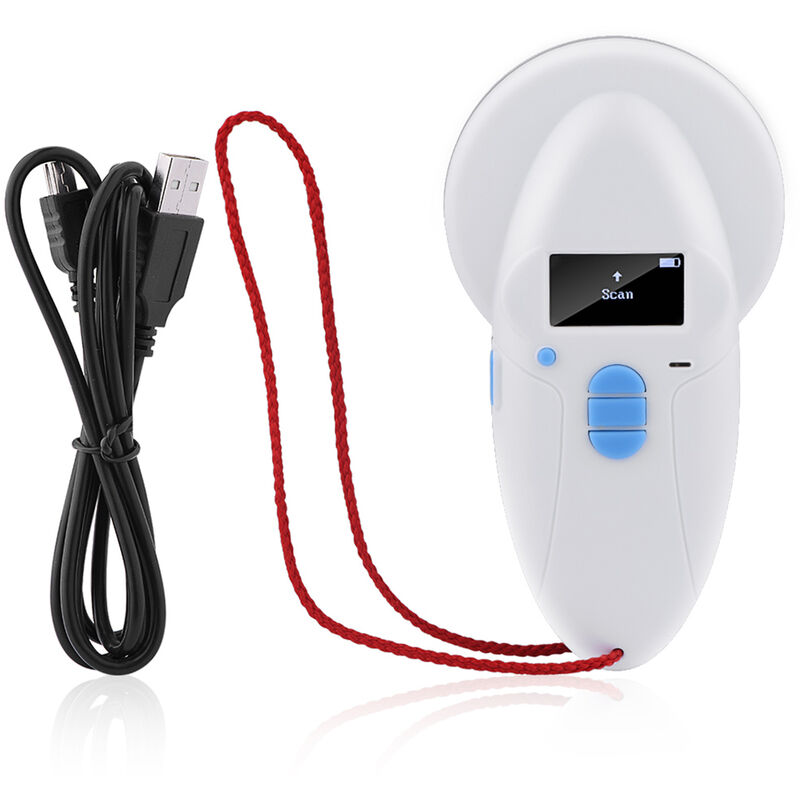 Eosnow - Scanner RFID,de Puce électronique de Lecteur,D'Identification de puce Animale, Rechargeable Tenu Dans la Main,Animal de Compagnie Lecteur