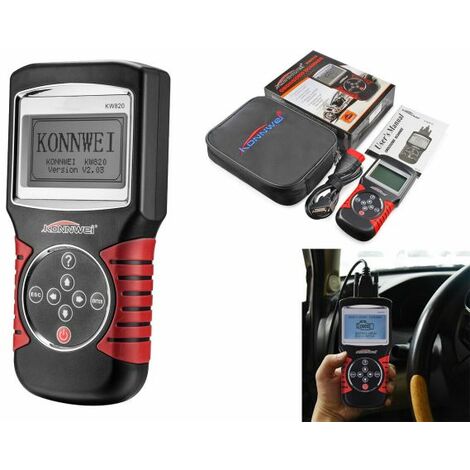 SCANNER STRUMENTO ANALISI ODBII LETTORE CODICI DIASGNOSI ODB2 EOBD KW820