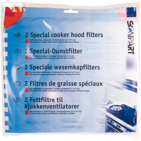 Scanpart 1530050002 L001 Kit universel de filtres à capuchon 47x57cm