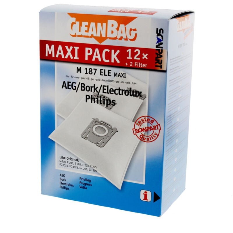 Scanpart - Sac à poussière Microfleece+ Phi/ele Universal Maxi