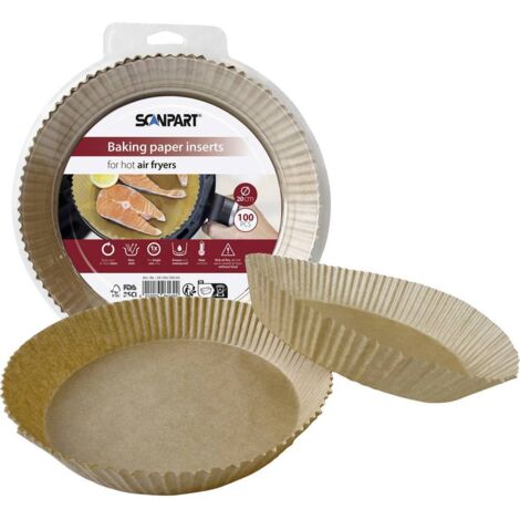 ScanPart 2910070003 Papier pour friteuse à air chaud, 20 cm, rond, 100
