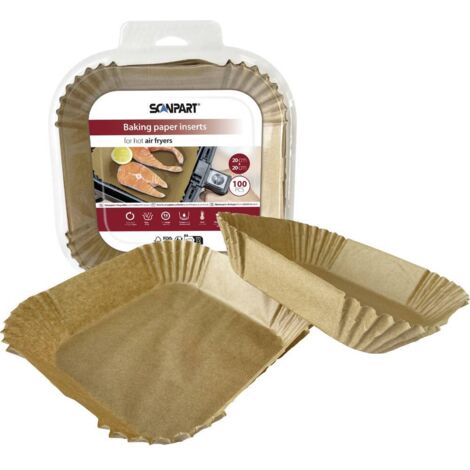 ScanPart 2910070005 Papier friteuse à air chaud 20 x 20 cm