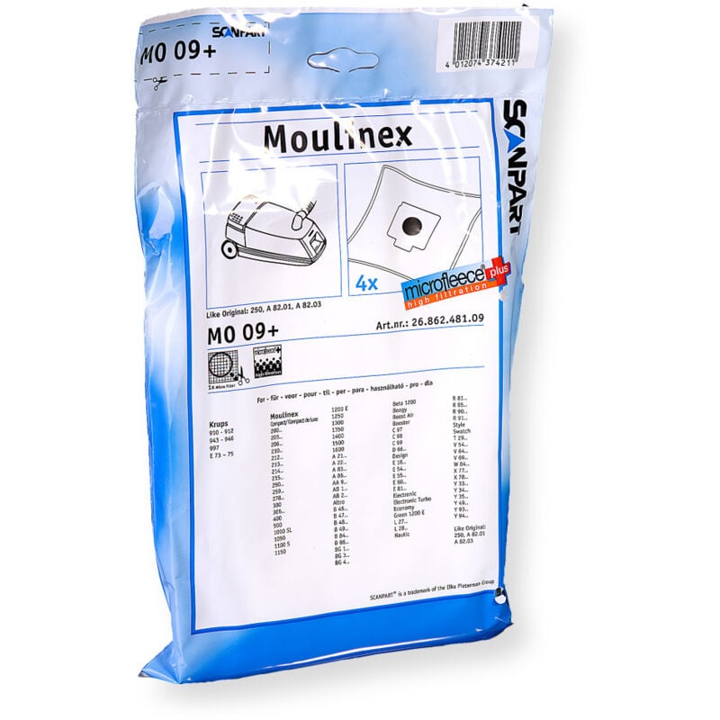 Sac à poussière Moulinex Compact Micro - Scanpart